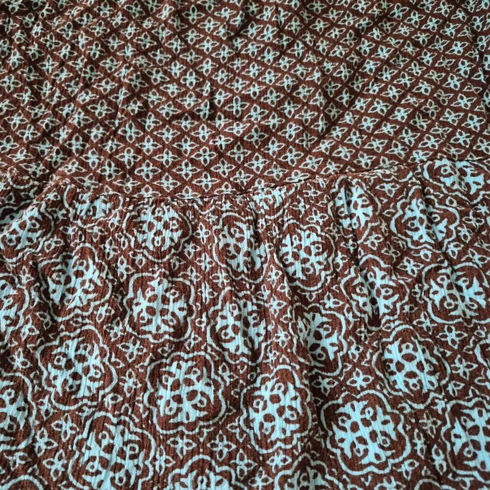 Sag-harbor Women's Brown and Blue Skirt - Picture 3 of 5